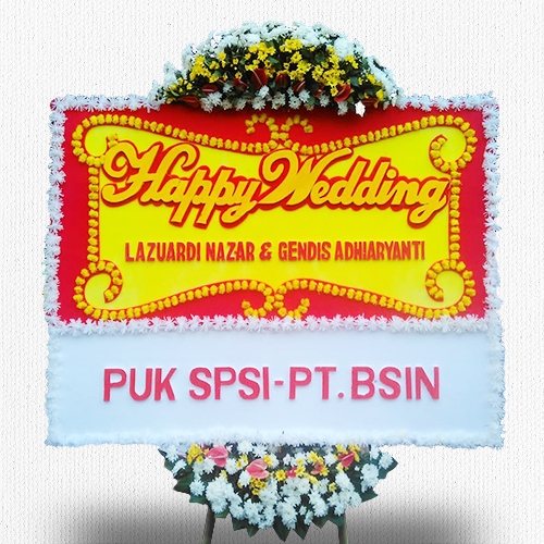 Papan Bunga Wedding BPSW-10
